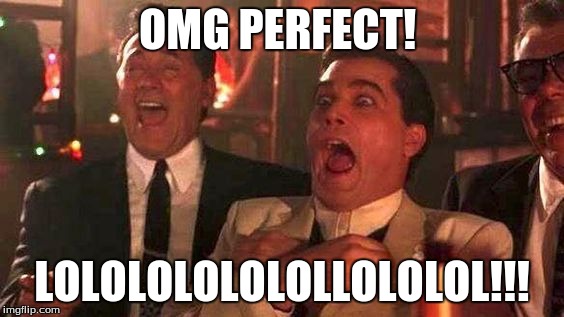 OMG PERFECT! LOLOLOLOLOLOLLOLOLOL!!! | made w/ Imgflip meme maker