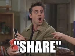 Joey Shock | "SHARE" | image tagged in joey shock | made w/ Imgflip meme maker