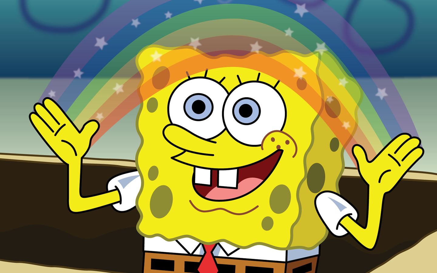 http://f.fwallpapers.com/images/spongebobs-rainbow-imagination.p Blank Meme Template