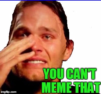 YOU CAN'T MEME THAT | image tagged in crying tom | made w/ Imgflip meme maker