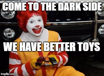 COME TO THE DARK SIDE WE HAVE BETTER TOYS | made w/ Imgflip meme maker