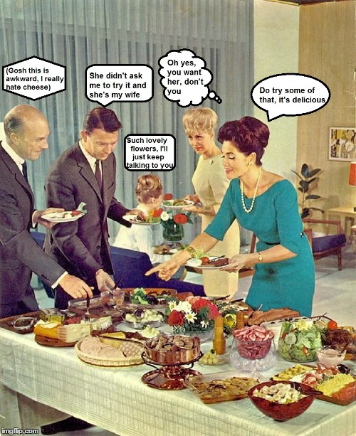 Party Patter | .. | image tagged in retro,vintage,party,funny,well this is awkward | made w/ Imgflip meme maker