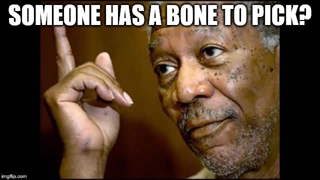 SOMEONE HAS A BONE TO PICK? | made w/ Imgflip meme maker