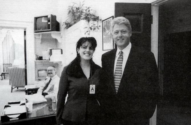 Slick Willy & Monica Blank Meme Template