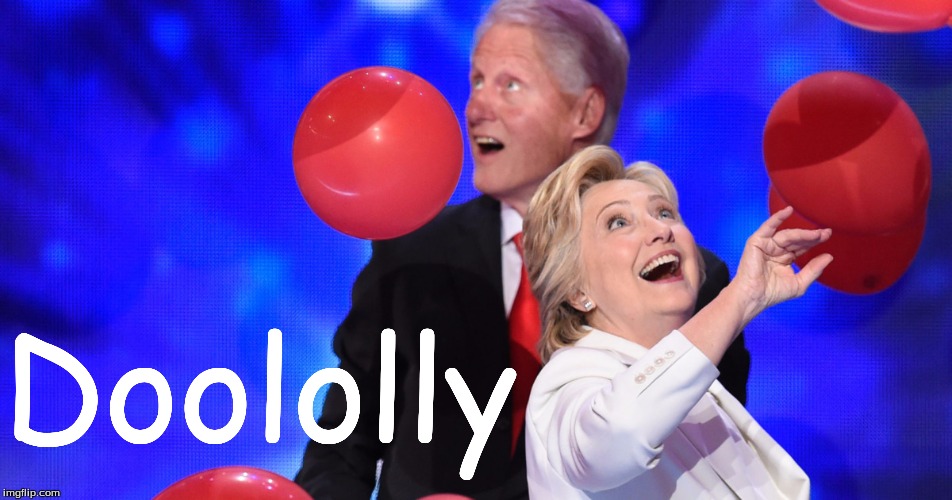 GOING GOING GONE | Doololly | image tagged in hillary clinton,bill clinton,insane | made w/ Imgflip meme maker