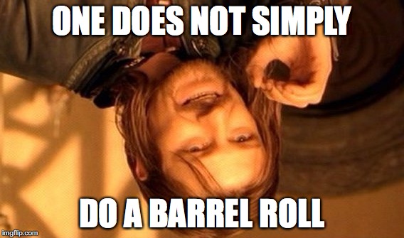 One Does Not Simply | ONE DOES NOT SIMPLY; DO A BARREL ROLL | image tagged in memes,one does not simply | made w/ Imgflip meme maker