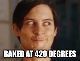 BAKED AT 420 DEGREES | made w/ Imgflip meme maker