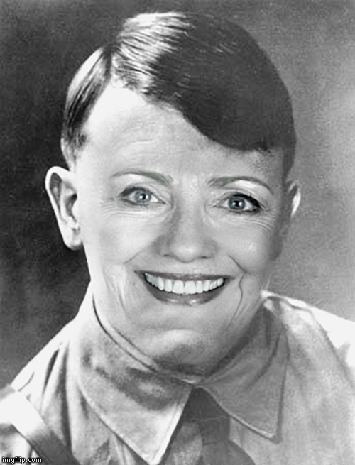 Heil Hitlery | image tagged in adolf hitler,hillary clinton,president 2016,memes | made w/ Imgflip meme maker