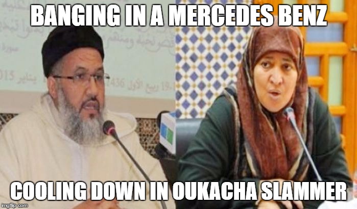 banging | BANGING IN A MERCEDES BENZ; COOLING DOWN IN OUKACHA SLAMMER | image tagged in banging | made w/ Imgflip meme maker