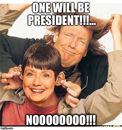 ONE WILL BE PRESIDENT!!!... NOOOOOOOO!!! | image tagged in photo album | made w/ Imgflip meme maker