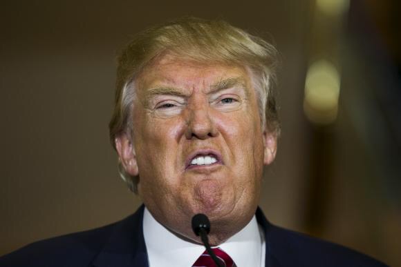 trump funny face Blank Meme Template