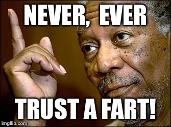 NEVER,  EVER TRUST A FART! | made w/ Imgflip meme maker