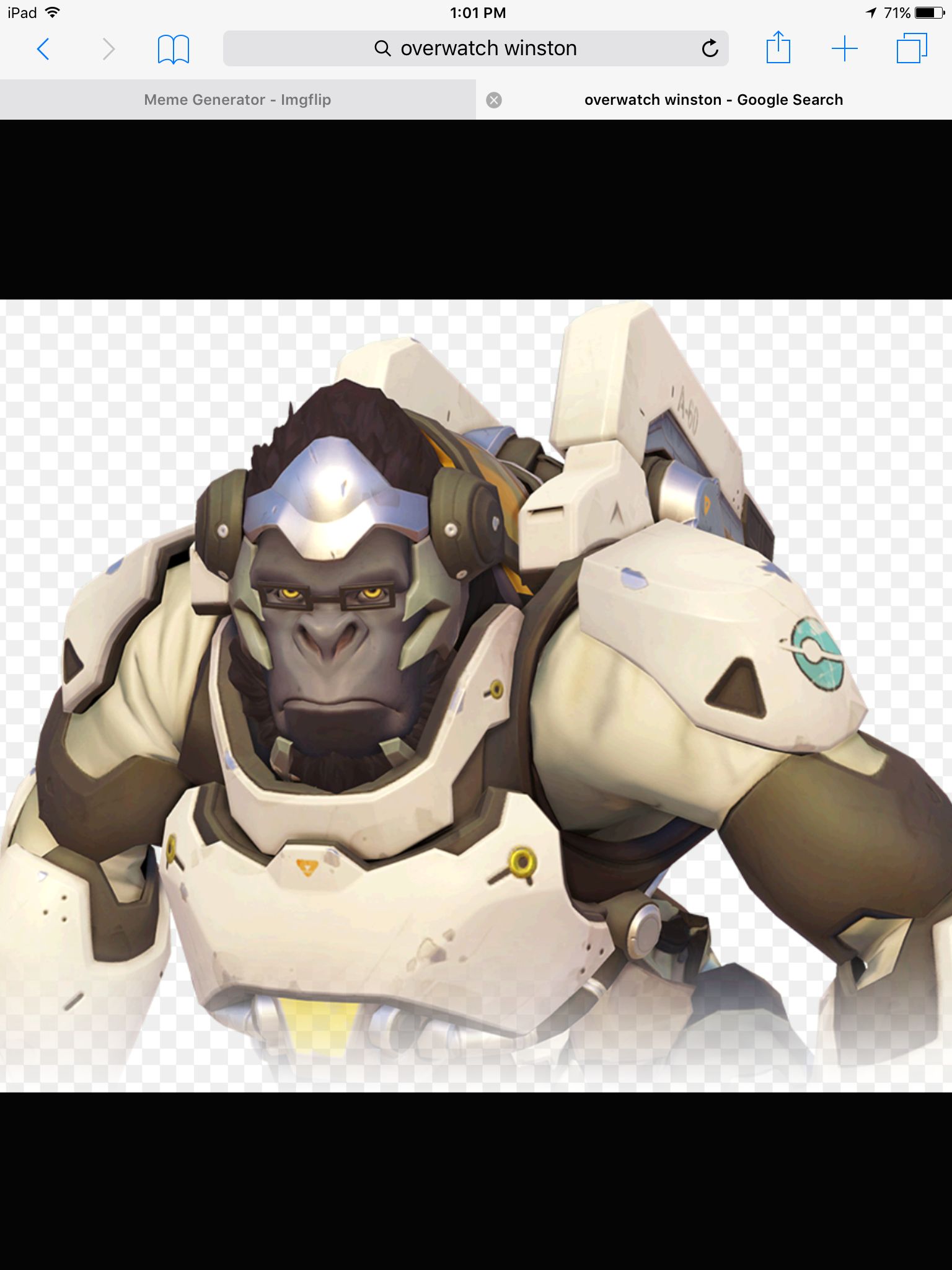 High Quality Overwatch Winston Blank Meme Template