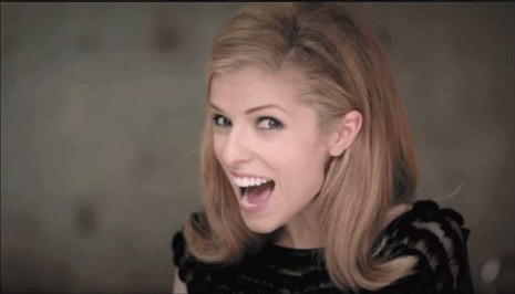 High Quality Anna Kendrick Punchline Blank Meme Template