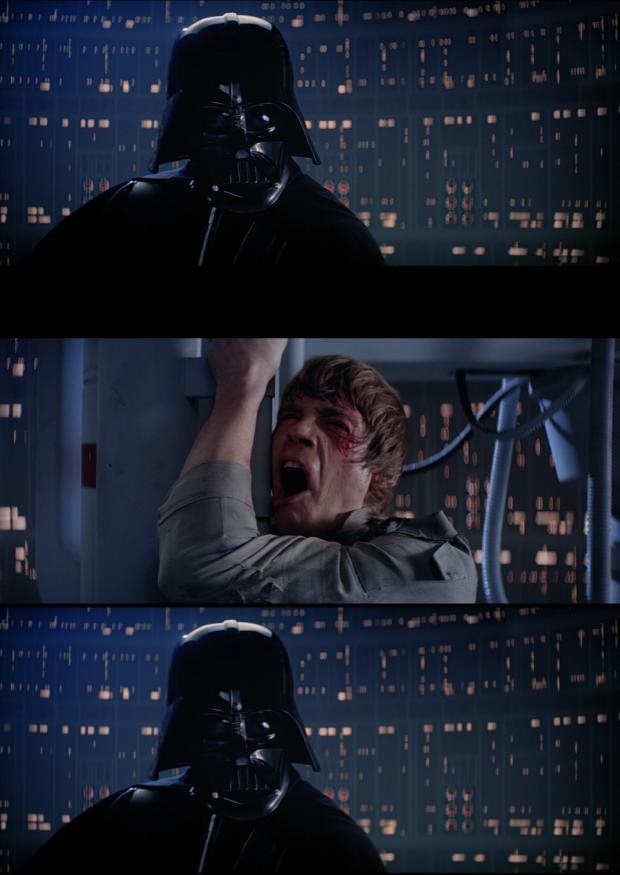 High Quality Vader Luke Vader Blank Meme Template