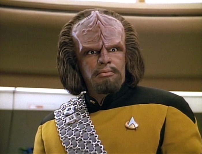 High Quality Lt Worf - Say What? Blank Meme Template