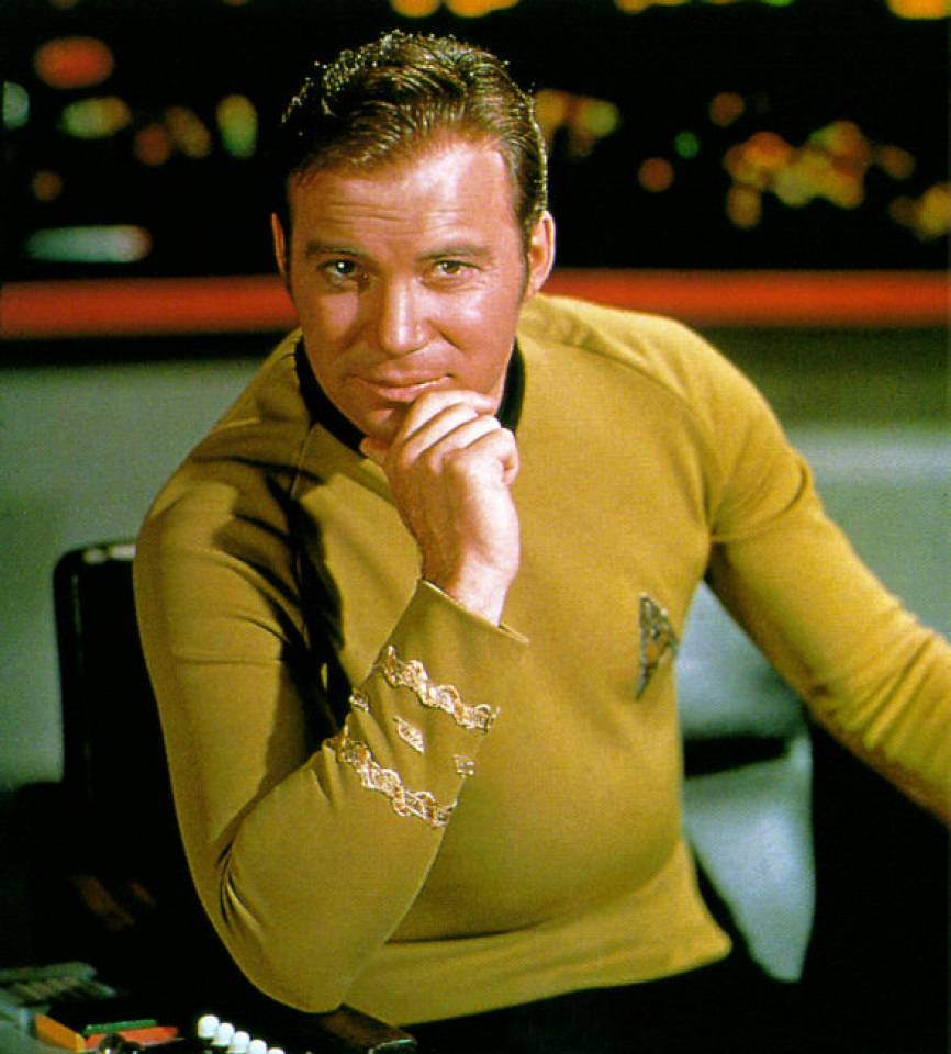 Captain Kirk The Thinker Blank Meme Template
