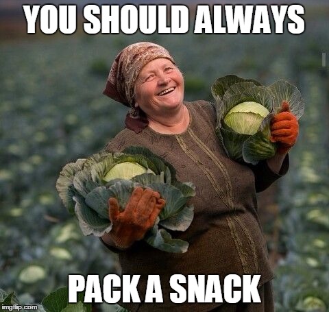 YOU SHOULD ALWAYS PACK A SNACK | made w/ Imgflip meme maker