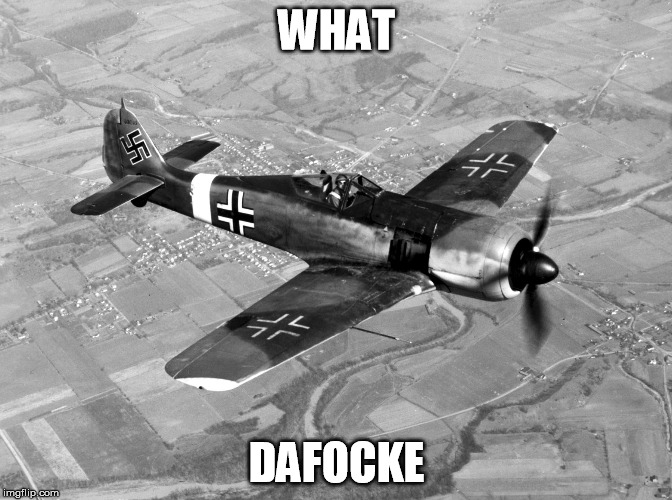 WHAT; DAFOCKE | image tagged in dafw190 | made w/ Imgflip meme maker