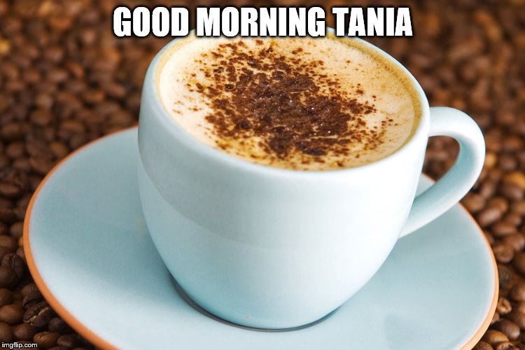 GOOD MORNING TANIA | made w/ Imgflip meme maker