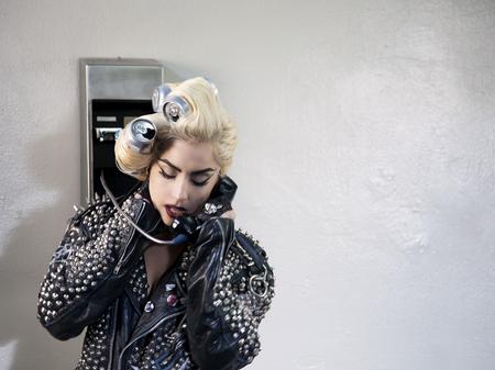 High Quality Lady Gaga Telephone Blank Meme Template