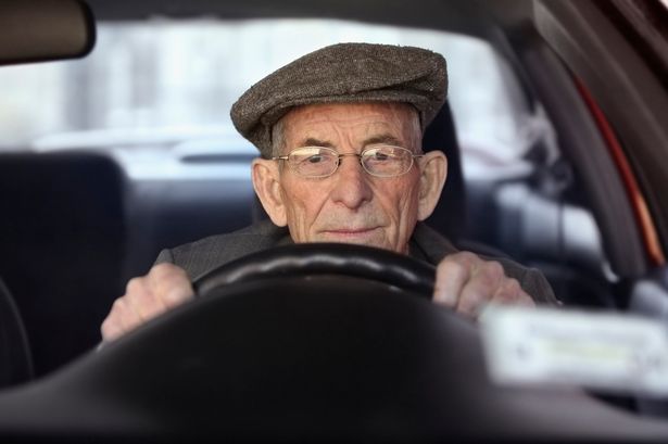High Quality Old Man Driver Blank Meme Template