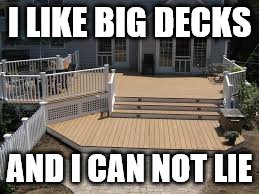 I LIKE BIG DECKS AND I CAN NOT LIE | made w/ Imgflip meme maker