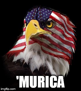 Flag Faced American Eagle | 'MURICA | image tagged in flag faced american eagle | made w/ Imgflip meme maker