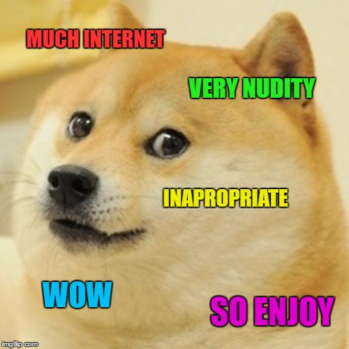 I Don't Even Want To Look At This Doges' Search History... | MUCH INTERNET; VERY NUDITY; INAPROPRIATE; WOW; SO ENJOY | image tagged in memes,doge,internet,nudity,wow | made w/ Imgflip meme maker