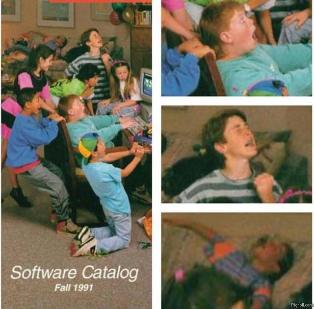 software catalog 1991 Blank Meme Template