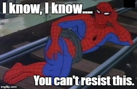 [Insert Lenny Face Here] | I know, I know.... You can't resist this. | image tagged in memes,sexy railroad spiderman,spiderman | made w/ Imgflip meme maker