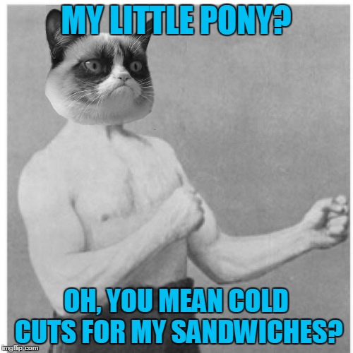 MY LITTLE PONY? OH, YOU MEAN COLD CUTS FOR MY SANDWICHES? | made w/ Imgflip meme maker