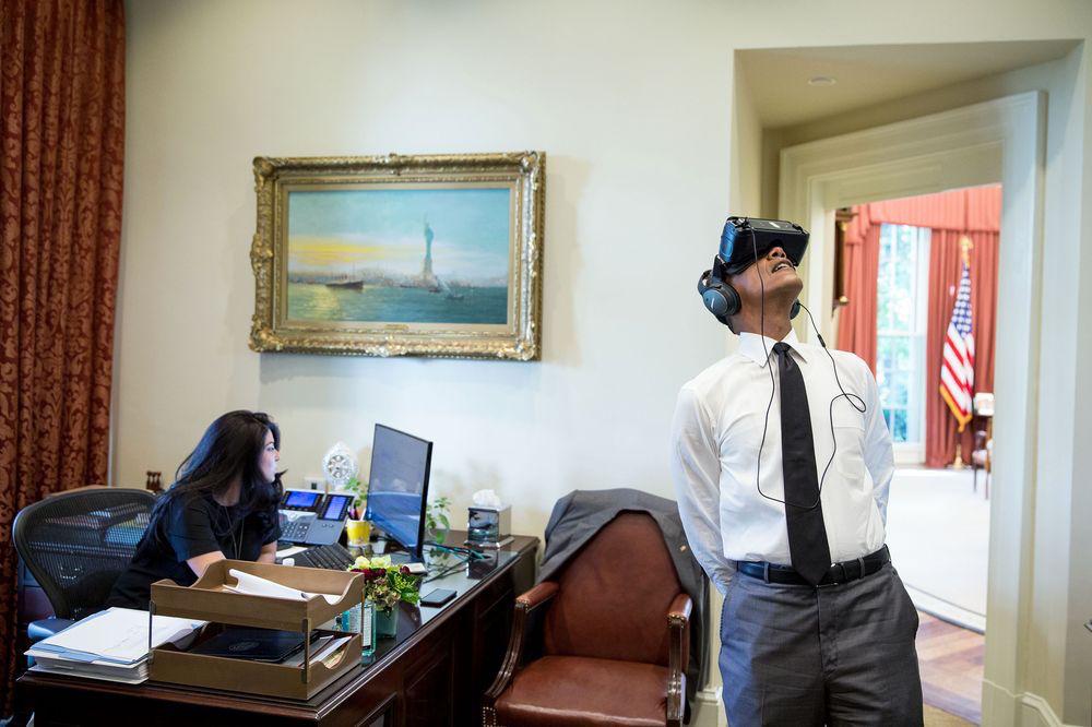 Virtual reality President Blank Meme Template