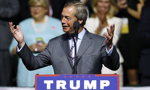 Nigel Farage Trump  Blank Meme Template