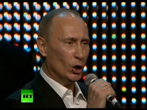 Putin singing Blank Meme Template