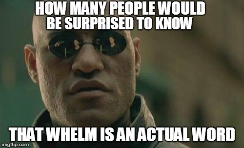 Matrix Morpheus Meme | HOW MANY PEOPLE WOULD THAT WHELM IS AN ACTUAL WORD BE SURPRISED TO KNOW | image tagged in memes,matrix morpheus | made w/ Imgflip meme maker