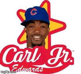Carl Edwards Jr | image tagged in carl edwards jr,chicago cubs,burgers,reliever,pitcher,star | made w/ Imgflip meme maker