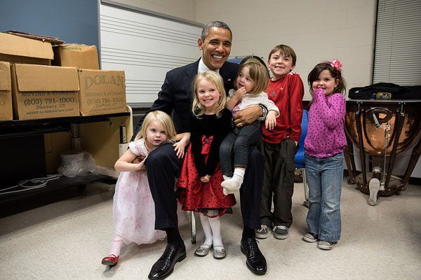 Obama and Random Kids Blank Meme Template