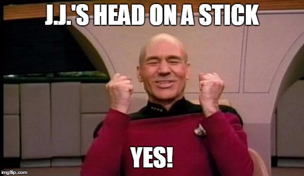 J.J.'S HEAD ON A STICK YES! | made w/ Imgflip meme maker