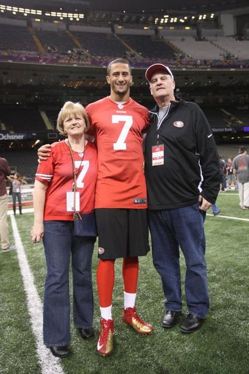 High Quality colin kaepernick and parents Blank Meme Template