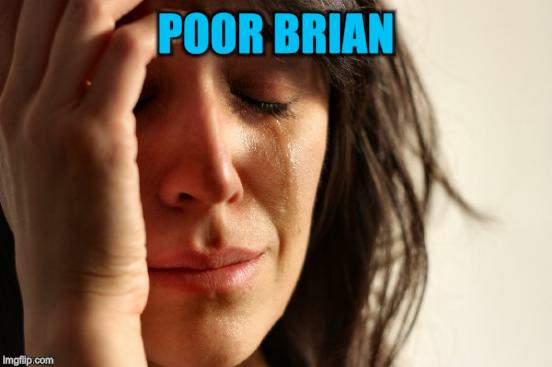 First World Problems Meme | POOR BRIAN | image tagged in memes,first world problems | made w/ Imgflip meme maker