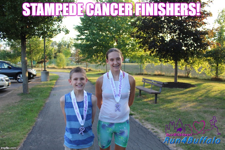 STAMPEDE CANCER FINISHERS! | image tagged in running | made w/ Imgflip meme maker