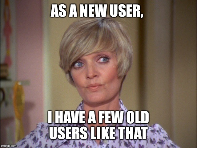 AS A NEW USER, I HAVE A FEW OLD USERS LIKE THAT | made w/ Imgflip meme maker