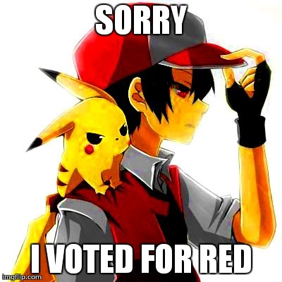 SORRY I VOTED FOR RED | made w/ Imgflip meme maker