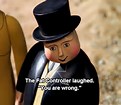 The Fat Controller Laughed Blank Meme Template
