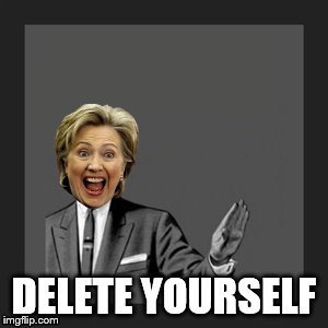 Delete Yourself | DELETE YOURSELF | image tagged in delete yourself | made w/ Imgflip meme maker