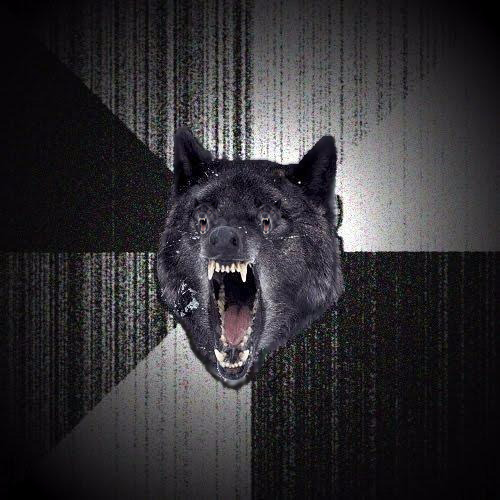 Insanity Wolf Hungry Eyes Blank Meme Template