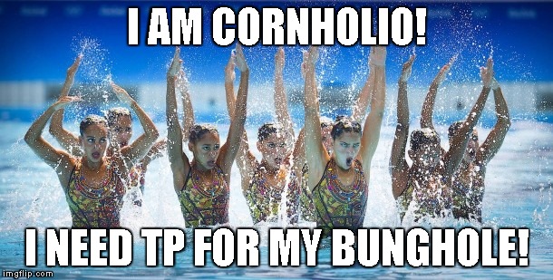 I AM CORNHOLIO! I NEED TP FOR MY BUNGHOLE! | image tagged in i am cornholio | made w/ Imgflip meme maker