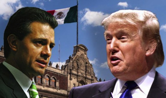 trump in Mexico Blank Meme Template
