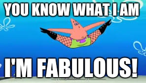 YOU KNOW WHAT I AM; I'M FABULOUS! | image tagged in bh i'm fabulous | made w/ Imgflip meme maker
